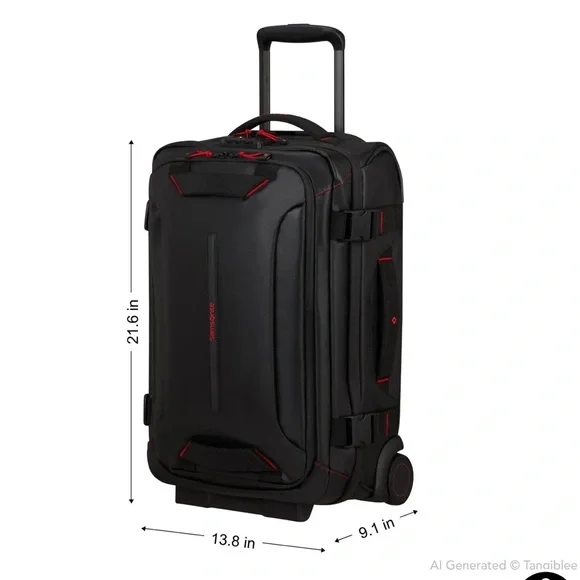 Samsonite Ecodiver 21 Expandable Tilt Carry-On Duffle YELLOW NWT